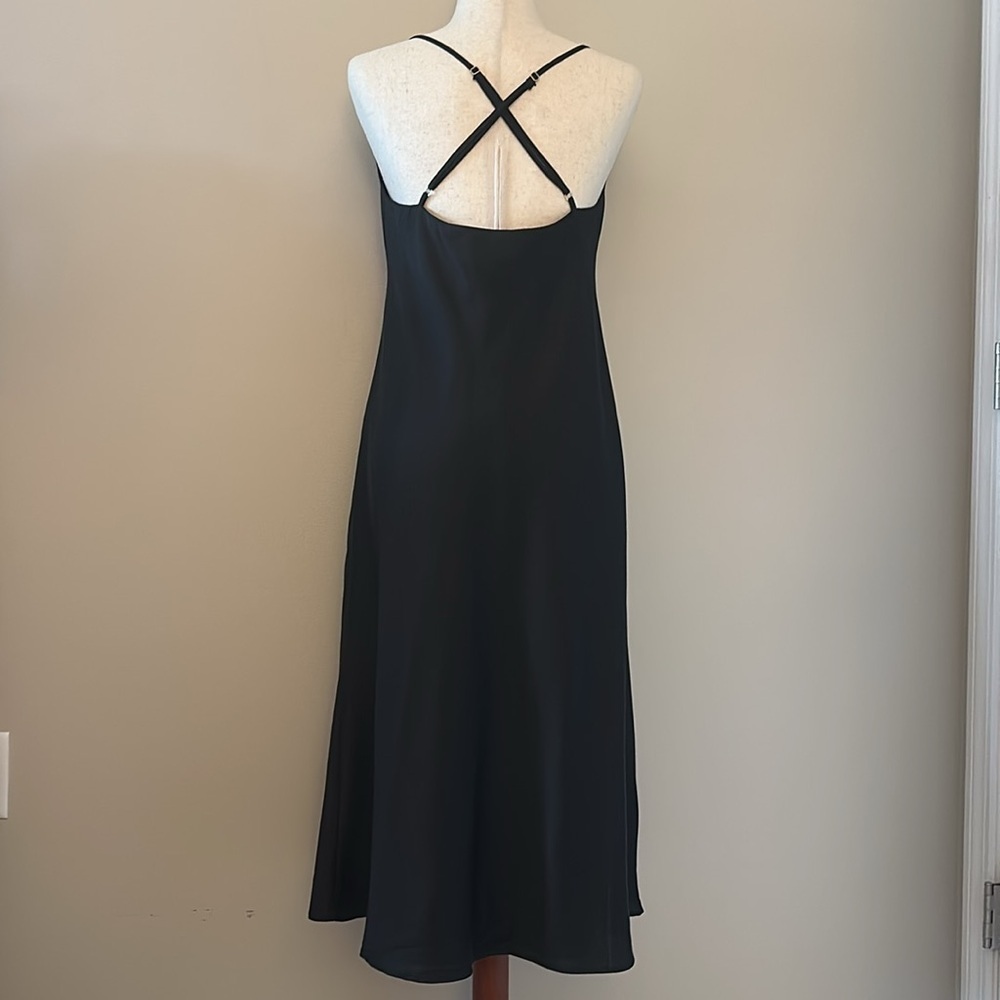 Show Me Your MuMu Verona Cowl Dress Black Sz Medium Party Wedding Timeless Chic - Picture 5 of 11